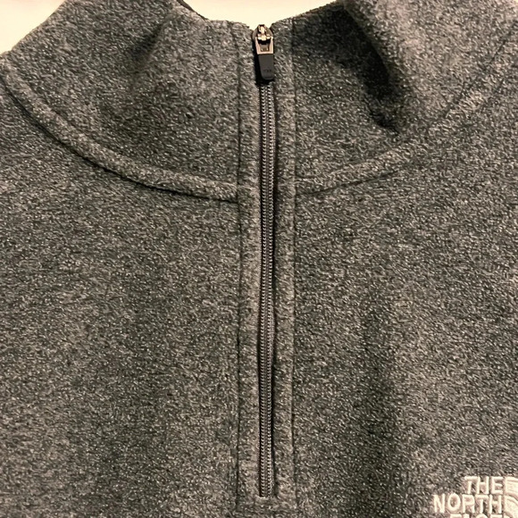 The North Face Quarter Zip Gray Pullover - Picture 7 of 8